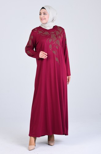 Fuchsia Hijab Kleider 4894-07