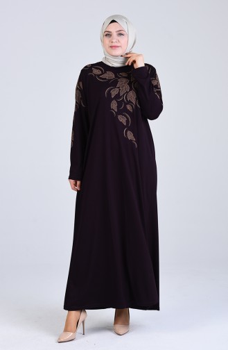 Robe Hijab Pourpre 4894-11
