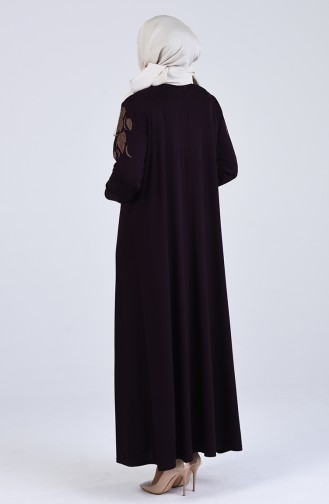 Robe Hijab Pourpre 4894-11