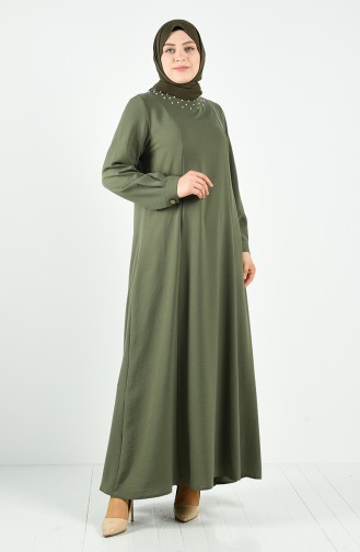 فستان كاكي 1203-02