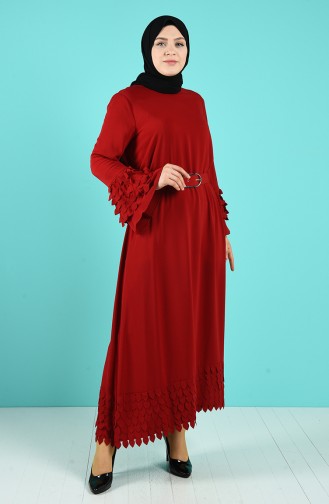 Rot Hijab Kleider 12019-05