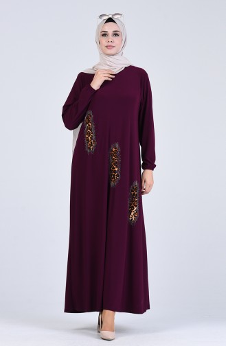 Purple Hijab Dress 1004-06