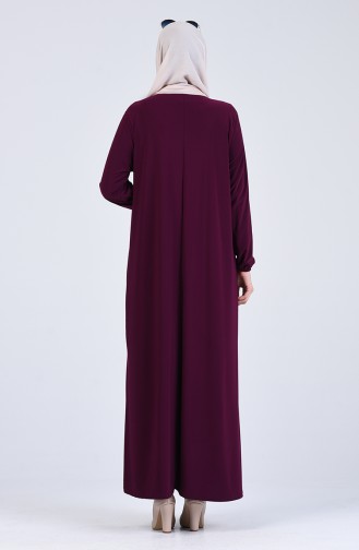 Purple Hijab Dress 1004-06