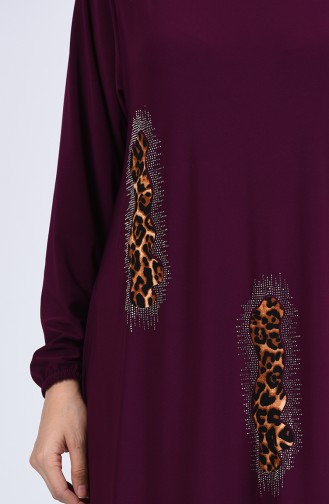 Purple Hijab Dress 1004-06