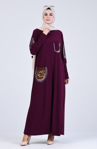 Robe Hijab Pourpre 1015-03
