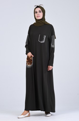 Robe Hijab Khaki 1015-06