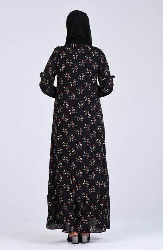Robe Hijab Noir 8033A-01