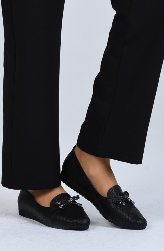 Black Women`s Flats 0022-01