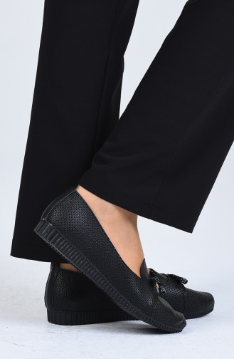 Black Women`s Flats 0022-01