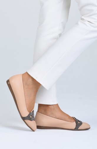 Skin Color Women`s Flats 0205-04