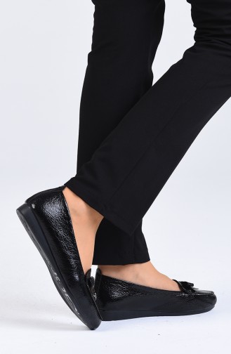 Black Women`s Flats 2651-01