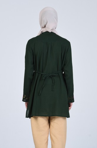 Blouse Vert Foncé 0016-01