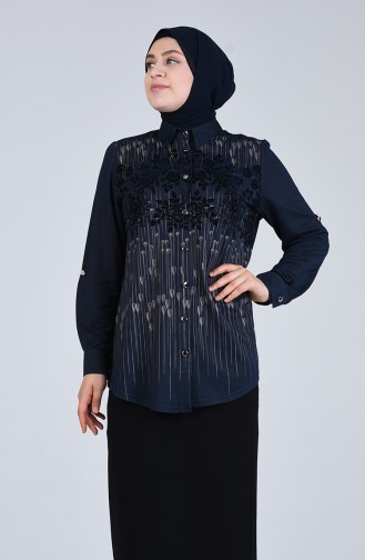 Indigo Overhemdblouse 3610-02