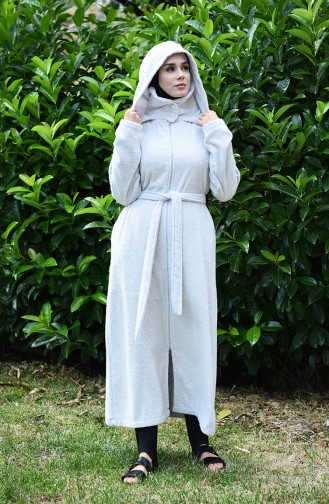 Gray Handdoek en Badjas set 1001-01