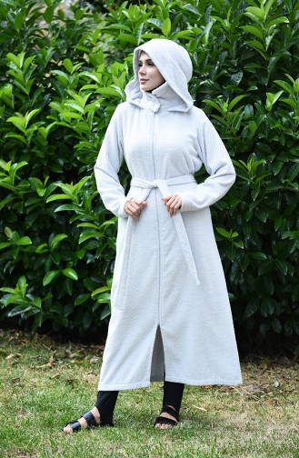 Gray Handdoek en Badjas set 1001-01