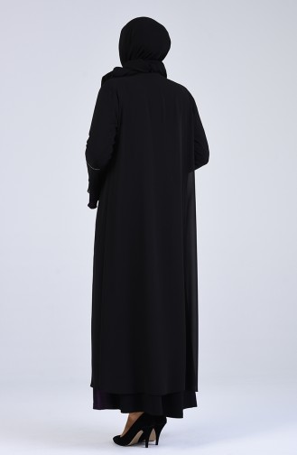 Zwetschge Hijab-Abendkleider 1179-01
