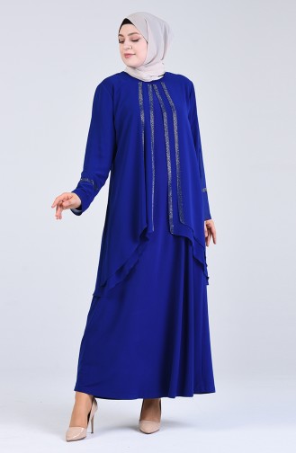 Saxon blue İslamitische Avondjurk 1263-01