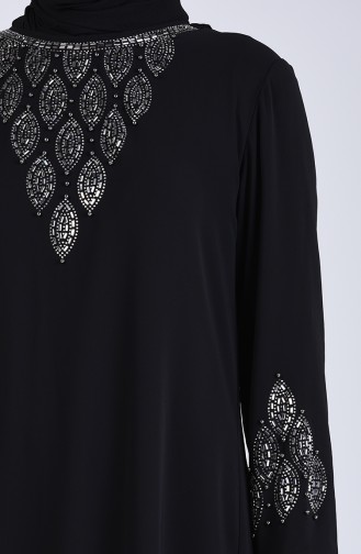 Habillé Hijab Noir 1267-04