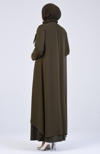 Habillé Hijab Khaki 1269-04