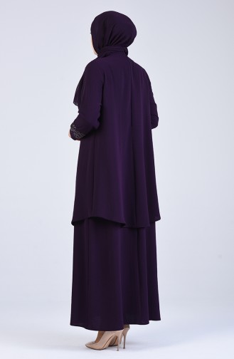 Habillé Hijab Pourpre 1302-01
