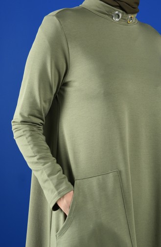 Khaki İslamitische Jurk 88105-01