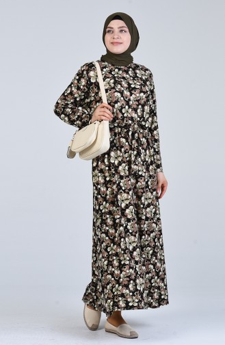 Mink Hijab Dress 4556F-04
