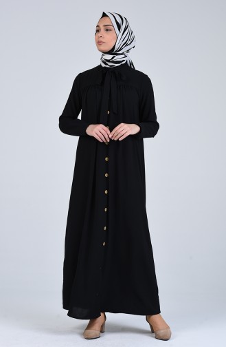 Buttoned Dress 5671-01 Black 5671-01