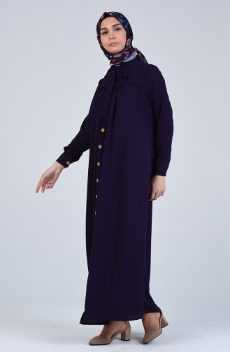 Lila Hijab Kleider 5671-03