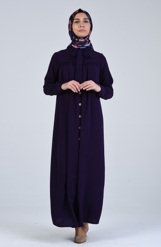 Buttoned Dress 5671-03 Purple 5671-03