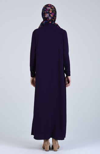 Buttoned Dress 5671-03 Purple 5671-03