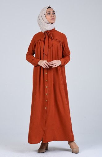 Robe Hijab Couleur brique 5671-06