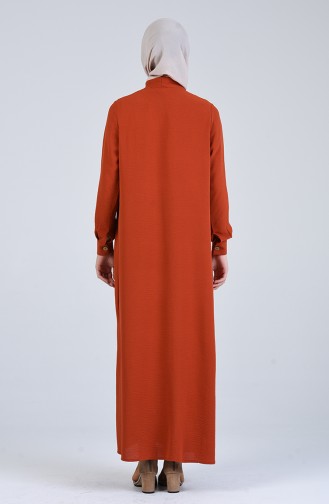 Robe Hijab Couleur brique 5671-06