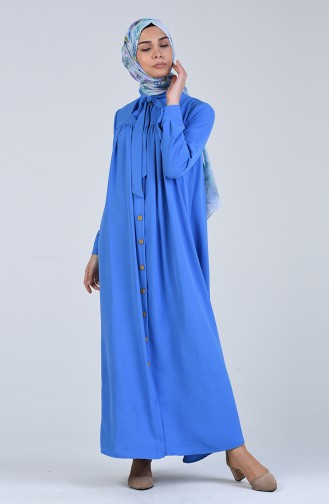 Buttoned Dress 5671-07 Blue 5671-07