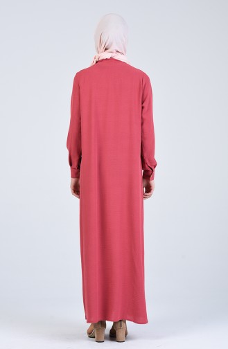 Robe Hijab Rose Pâle 5671-08