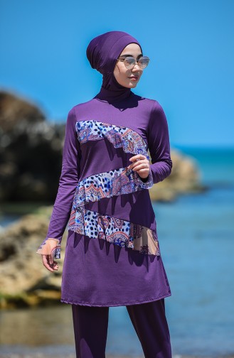 Damson Swimsuit Hijab 8094-02