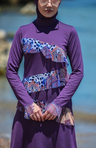 Damson Swimsuit Hijab 8094-02