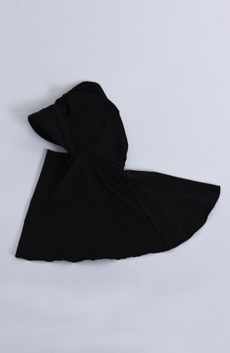 Maillot de Bain Hijab Noir 8095-01
