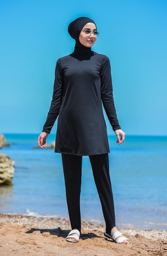 Black Swimsuit Hijab 8151-01