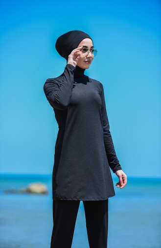 Black Swimsuit Hijab 8151-01