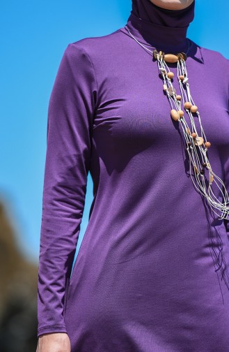 Purple Modest Swimwear 8151-02