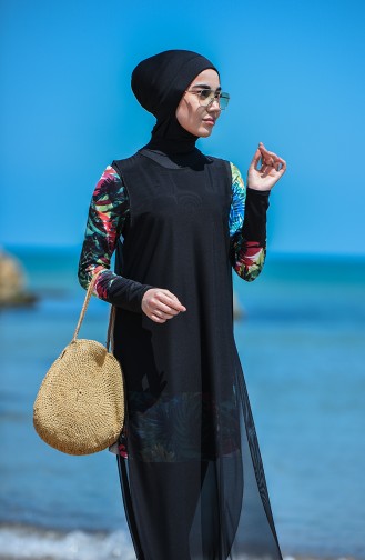 Black Modest Swimwear 8206-01