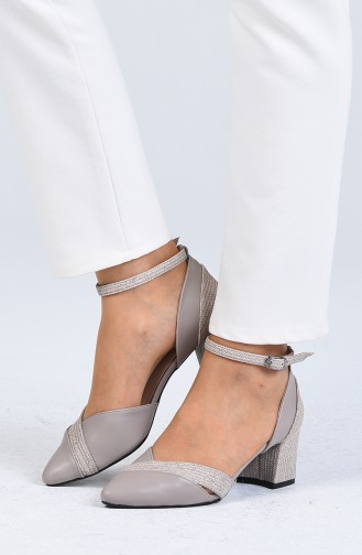 Chaussures a Talons Gris 0060-04