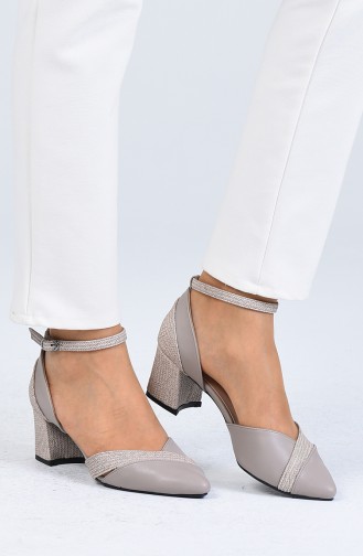 Chaussures a Talons Gris 0060-04