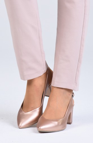 Chaussures a Talons Peau Rose 0611-04