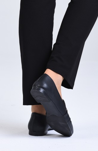 Black Women`s Flats 1603-03