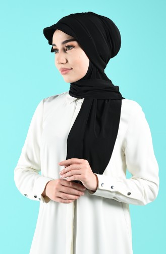 Black Casual Scarf 7019-01