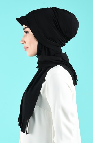 Black Casual Scarf 7019-01