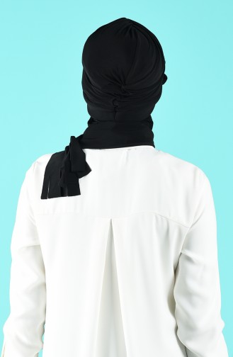 Black Casual Scarf 7019-01