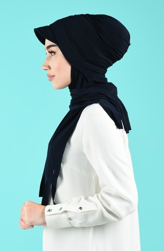 Navy Blue Casual Scarf 7019-05