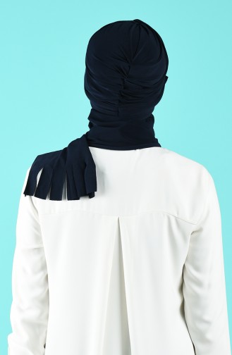 Navy Blue Casual Scarf 7019-05